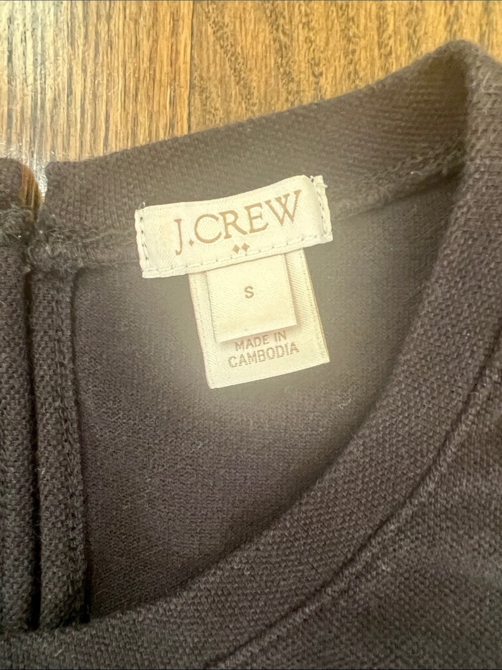J. Crew Black Sleeveless Tank with Eyelet-Hem - Picture 3 of 7